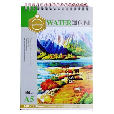 Keep Smiling A5 Watercolor Pad for Artist, 24 Sheets