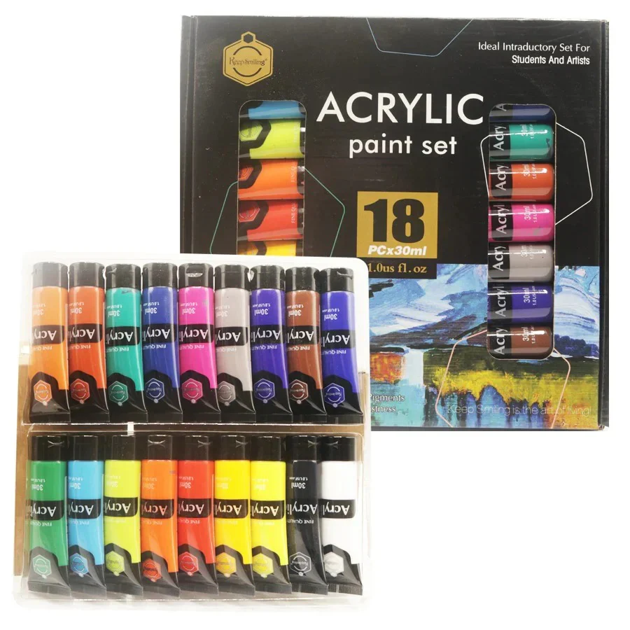 Keep Smiling Acrylic Paint Set 30ml - Image 5