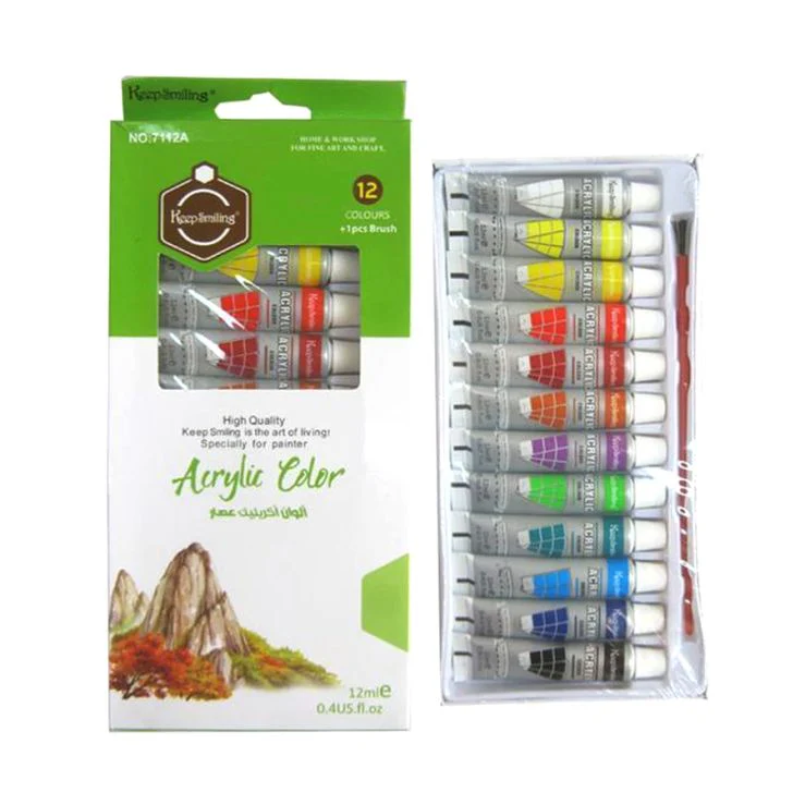 Keep Smiling Acrylic Paints Pack of 12 - Image 2