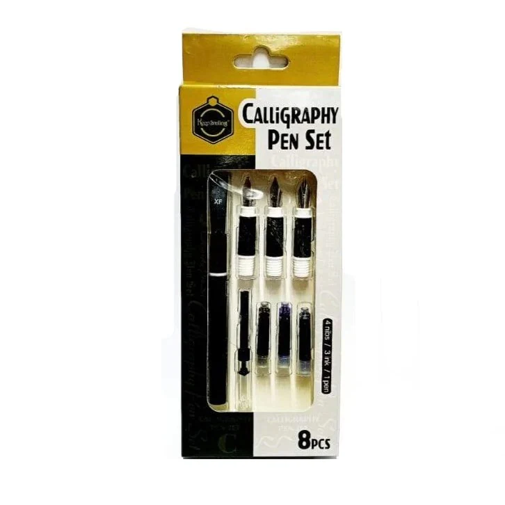 keep Smiling Calligraphy Pen Set - Image 4