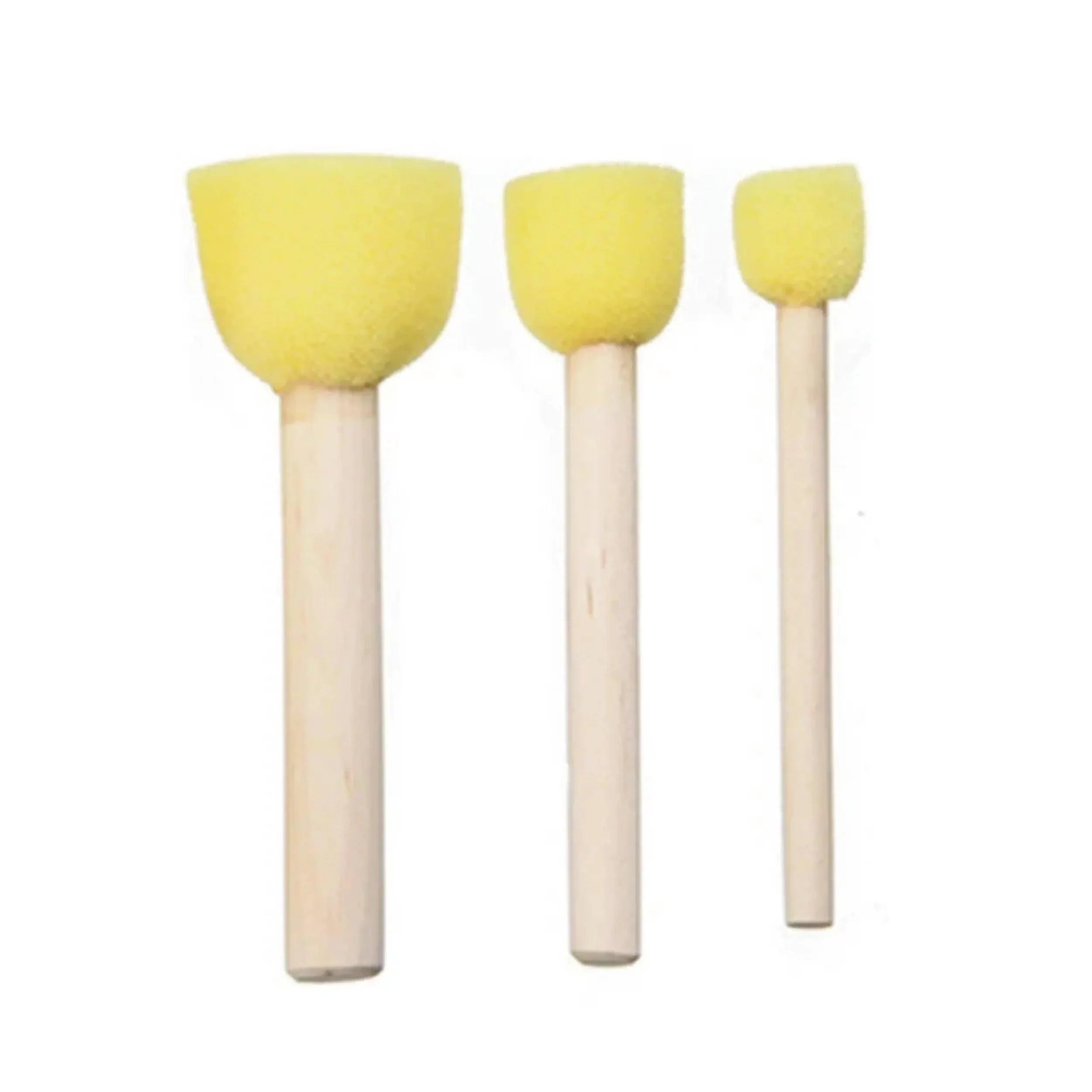 Keep Smiling Foam Brush Round Yellow - Image 4