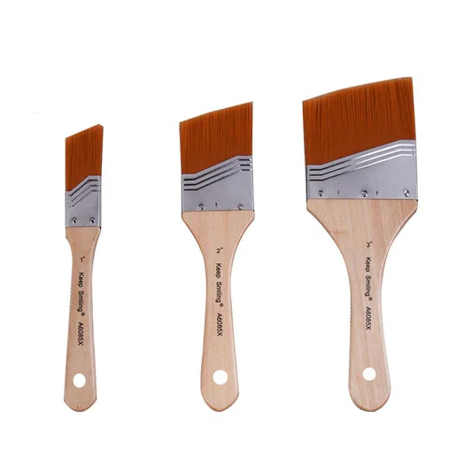 Keep Smiling Gesso Chisel Brush Set of 3 - Image 2