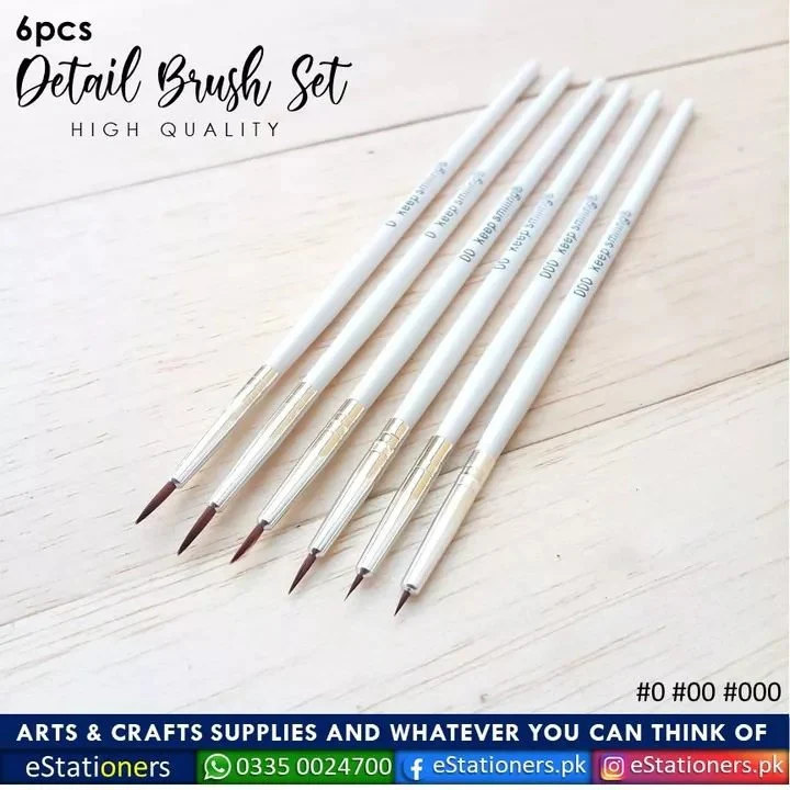 Keep Smiling Mini Detail Liner Brushes Pack of 6 - Image 3