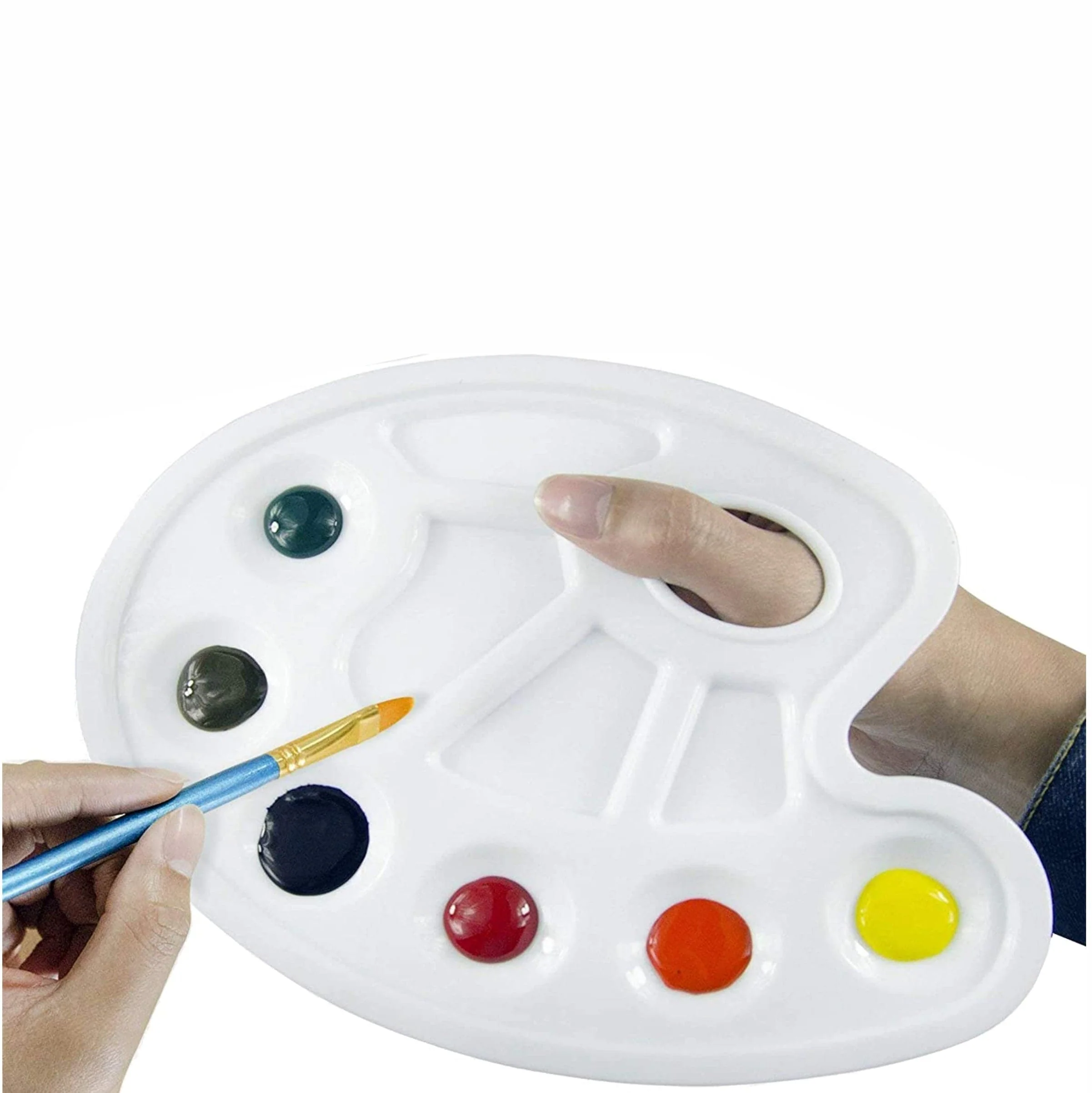 Keep Smiling Plastic Paint Palette 10 Pot Small - Image 3