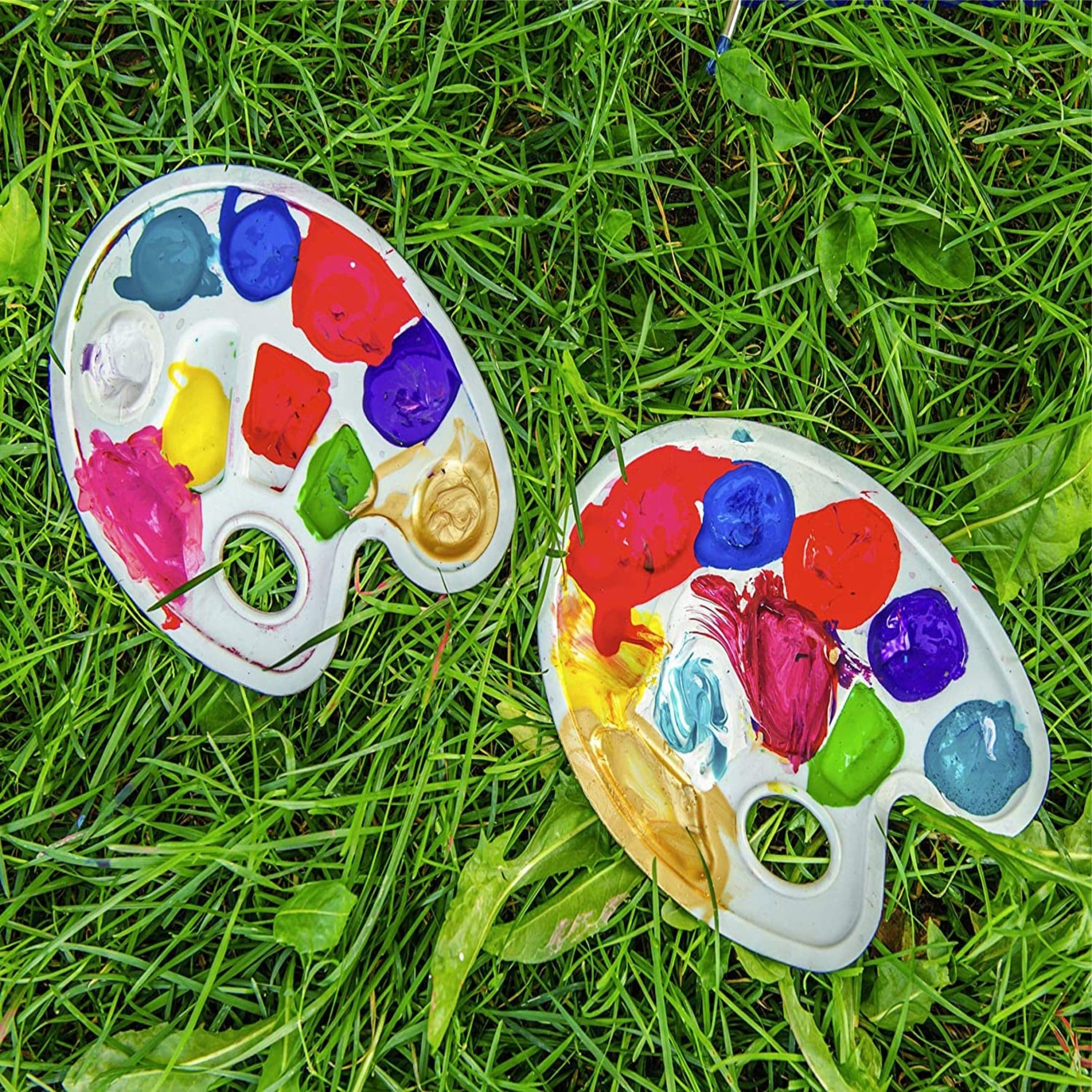 Keep Smiling Plastic Paint Palette 10 Pot Small - Image 4