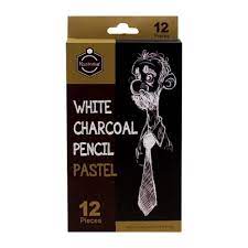 Keep Smiling White Charcoal Pastel Pencil 1pc - Image 2