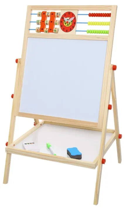 Kids Educational & Learning Magnetic Wooden Drawing Board - Image 4