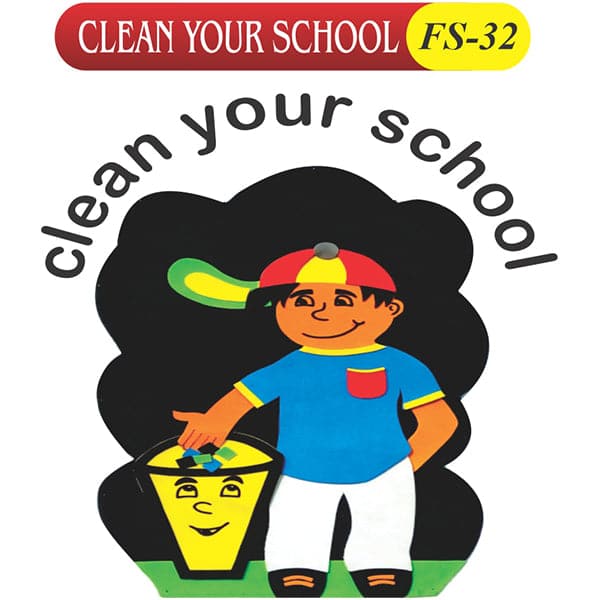 Kids Learning Educational Foam Wall Clean Your School