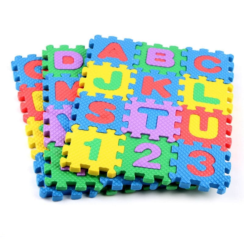 kids Learning Eva Puzzle Foaming Mat Alphabet and Numbers 6pcs Set - Image 3