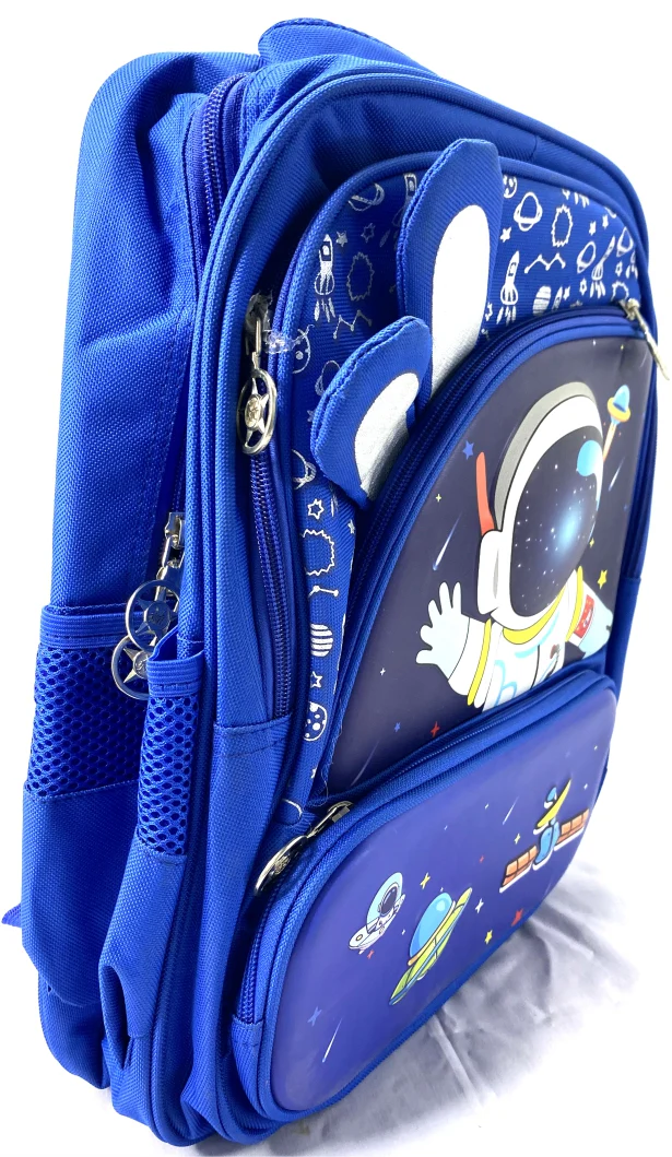 Kids' Space Backpack – Astronaut & UFO Design, Durable, Lightweight, Multi-Pocket, Waterproof School Bag for Boys & Girls - Image 3