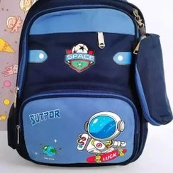 Kids Space School Bag with Matching Pouch – Durable, Stylish, Lightweight, Perfect for School - Image 3