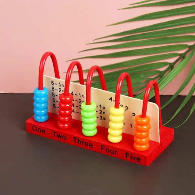 Kids Wood Material Learning Abacus Count Frame - Image 2