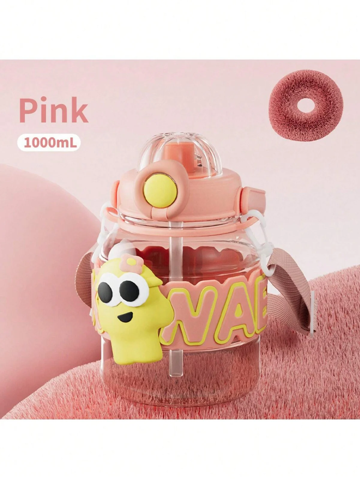 Magnum Large Capacity Plastic Straw Cup, Portable Water Bottle - Image 3
