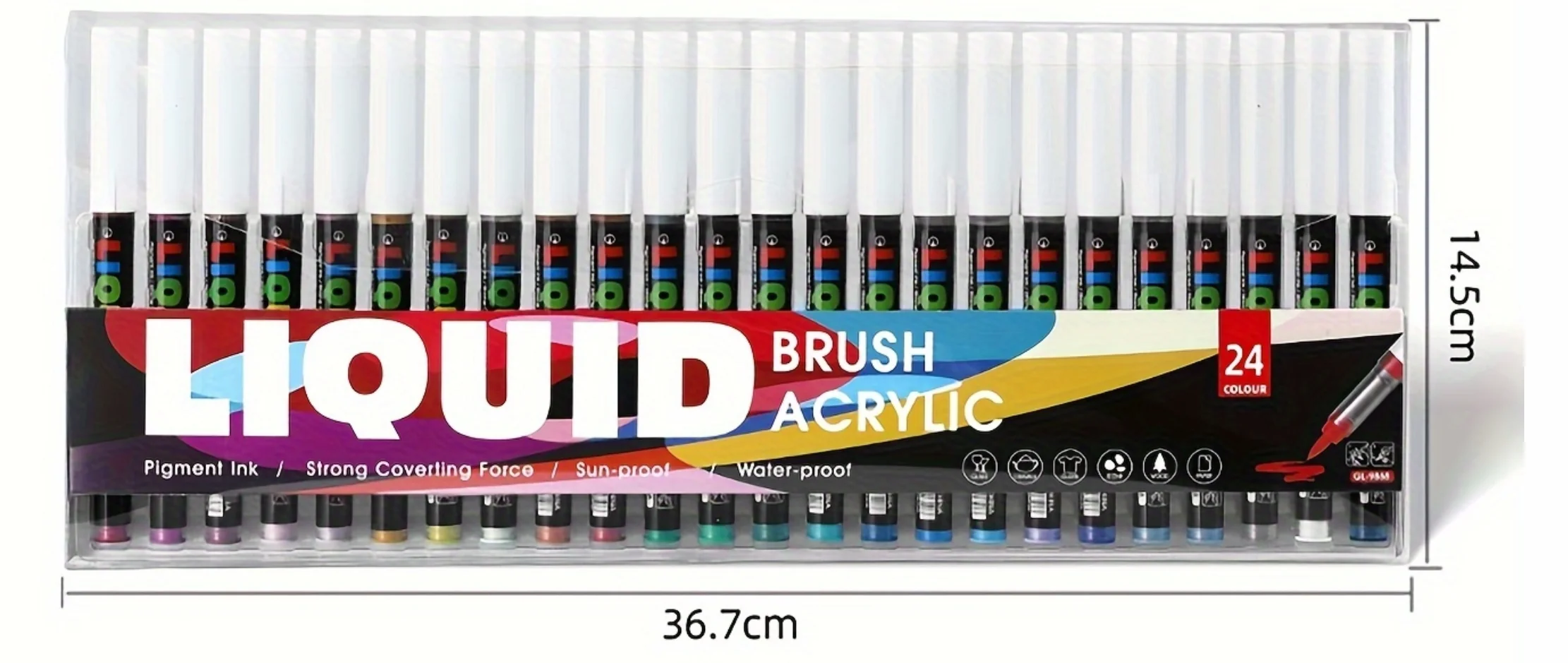 Liquid Brush Acrylic Marker Set - GL-9868 - Image 2