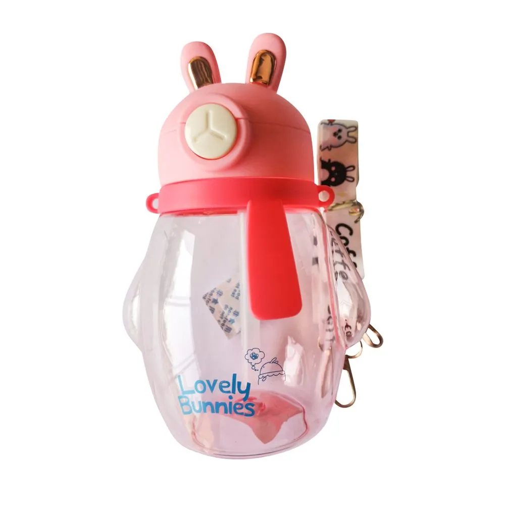 Lovely Bunnies Rabbit Design Water Bottle for Kids 600ml - Image 2