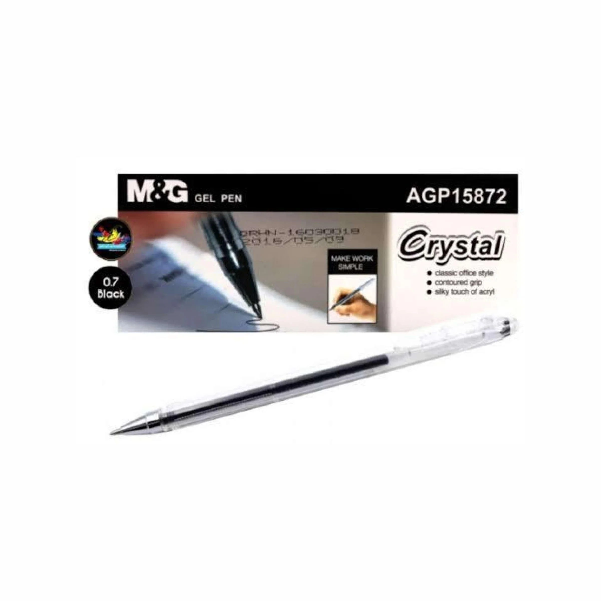 M&G Gel Pen Crystal0.7mm 1pc - Image 4
