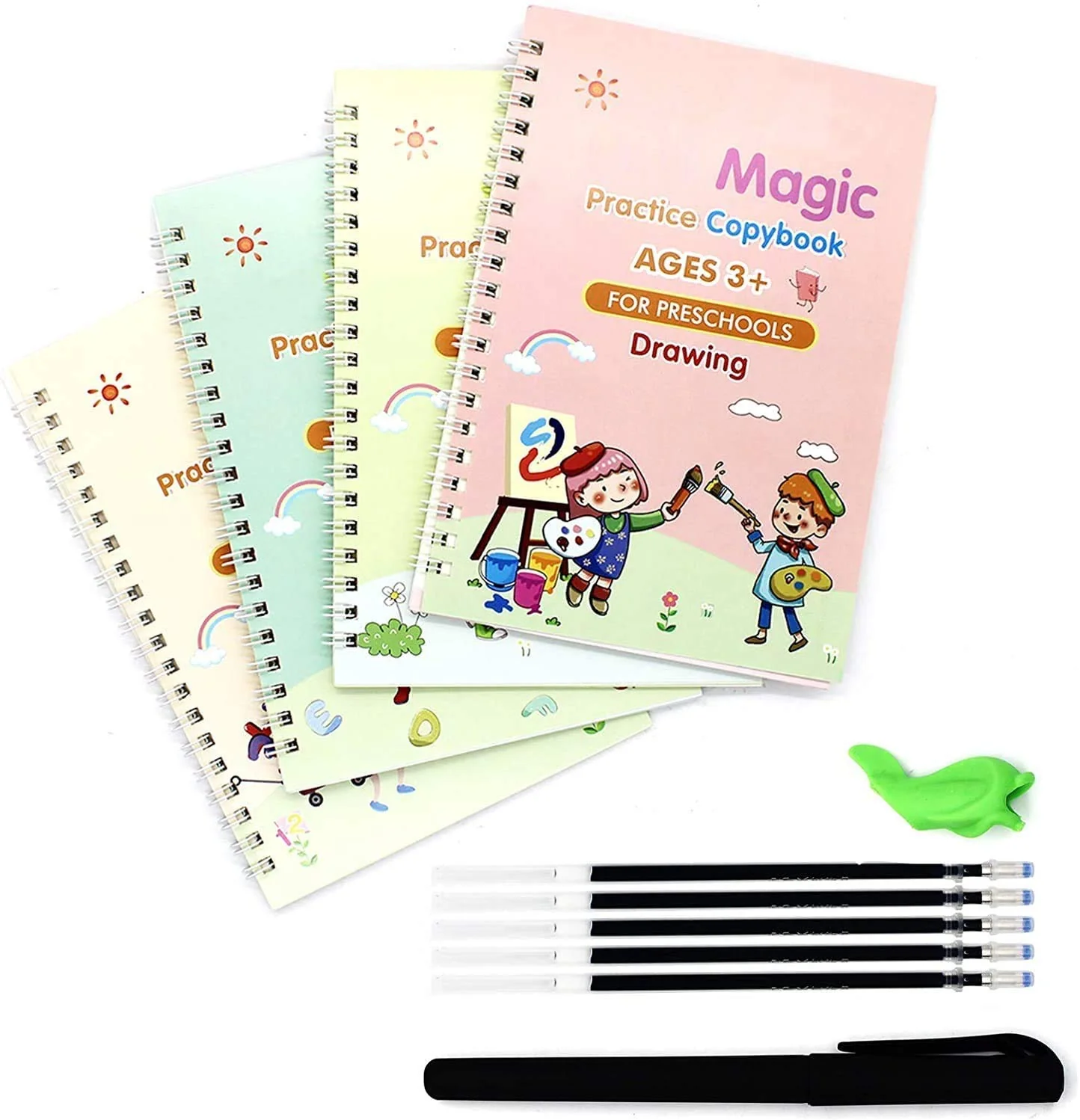Magic Reusable Practice Copybook for Kids Pack of 4 - Image 6