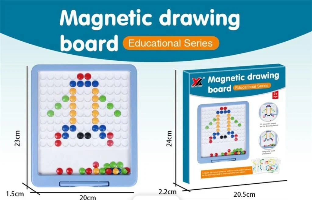 Educational puzzle toy-doodle board with magnetic beads - Image 2