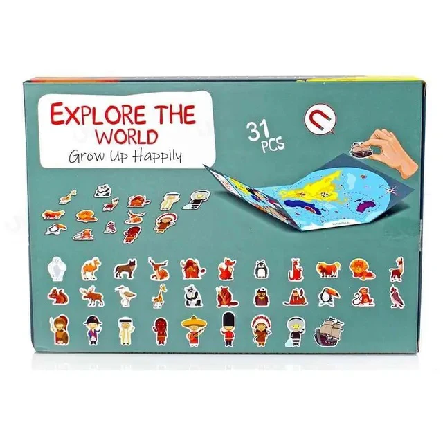 Magnetic Puzzle Map Explore The World - Image 5