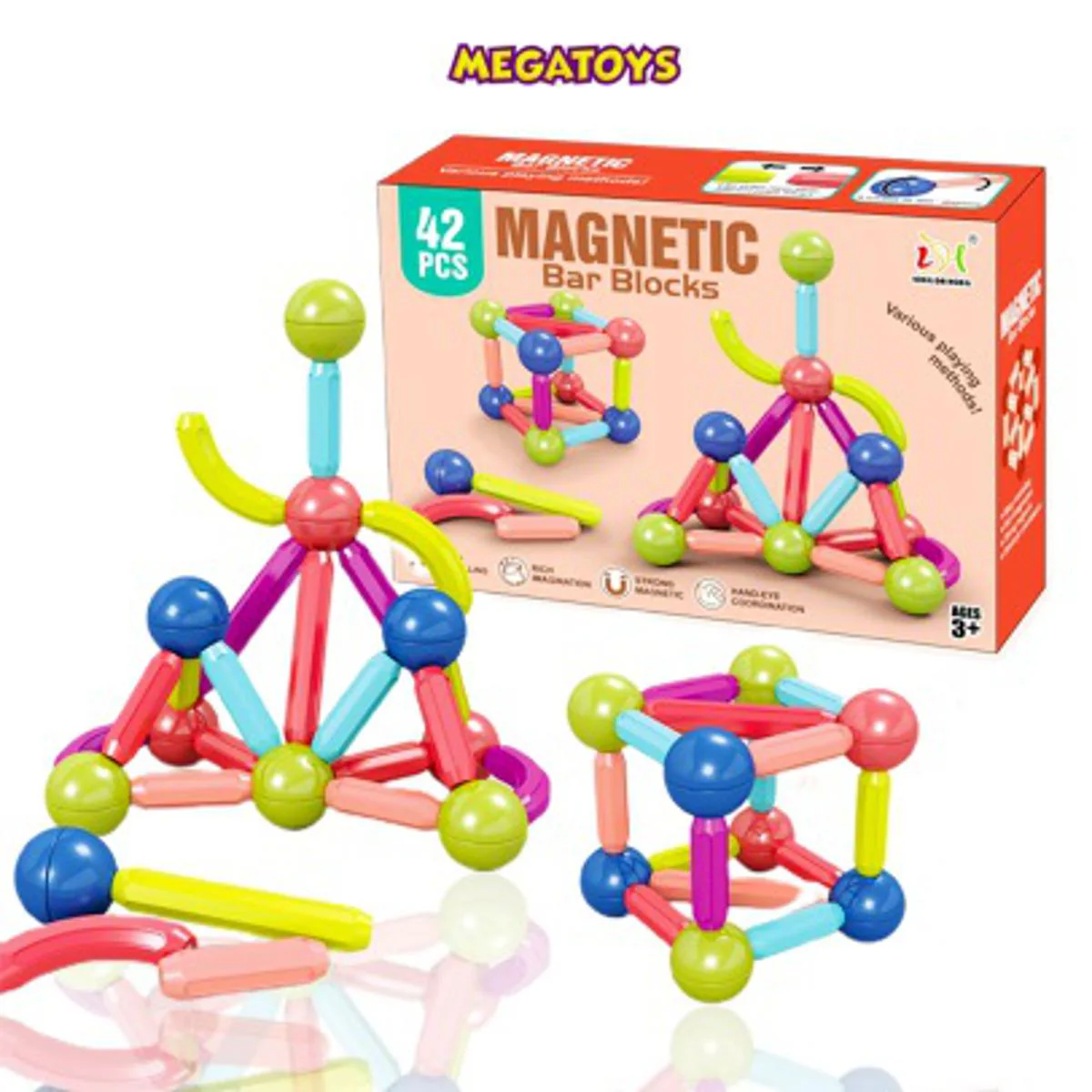 Magneticks Building Bar Blocks toys - Image 2
