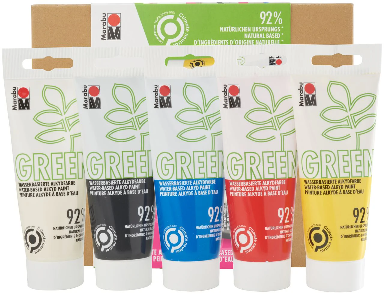 Marabu Green Water-Based Alkyd-Paint Set BASIC - Image 2