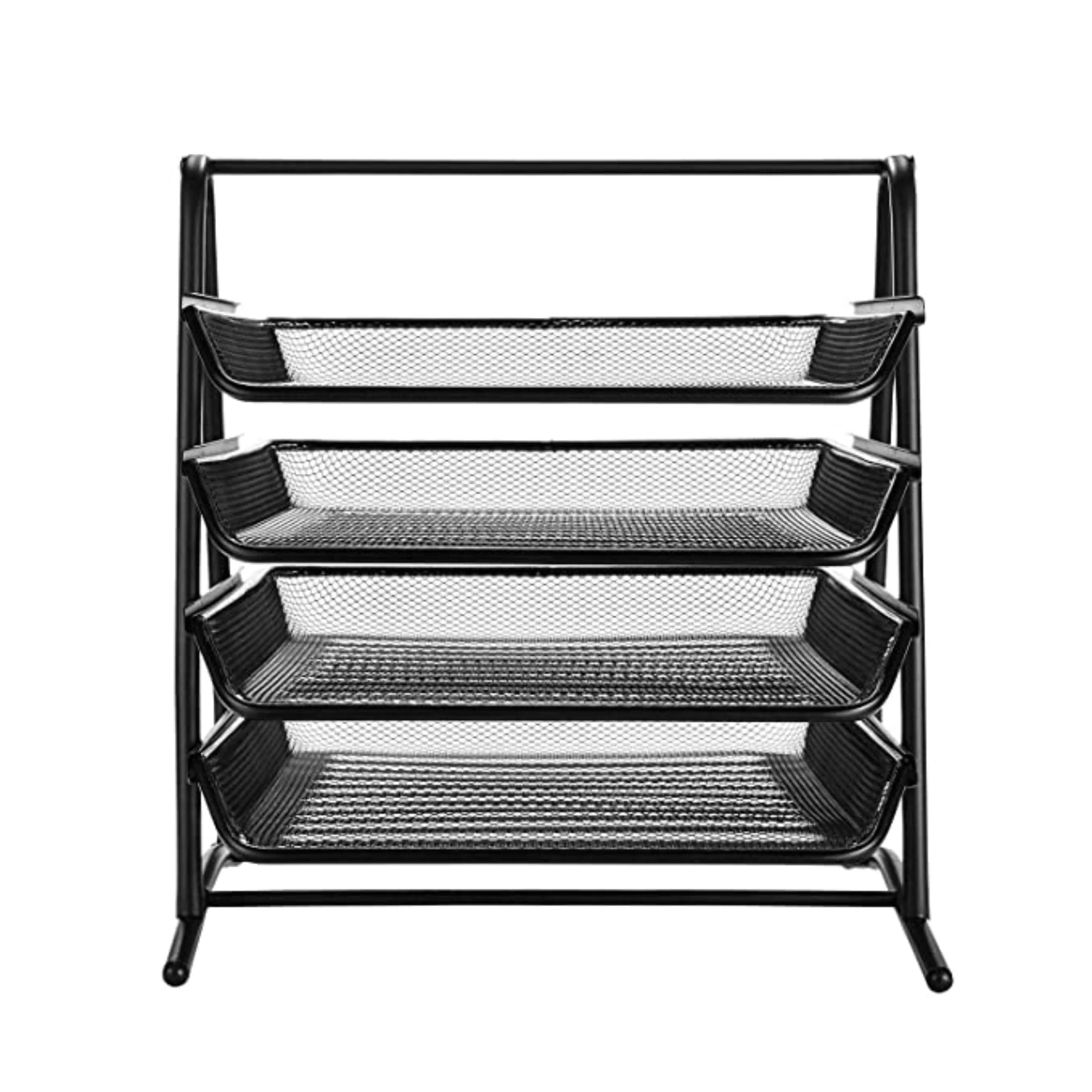 Metal Mesh Letter Tray 4 Step - Image 4