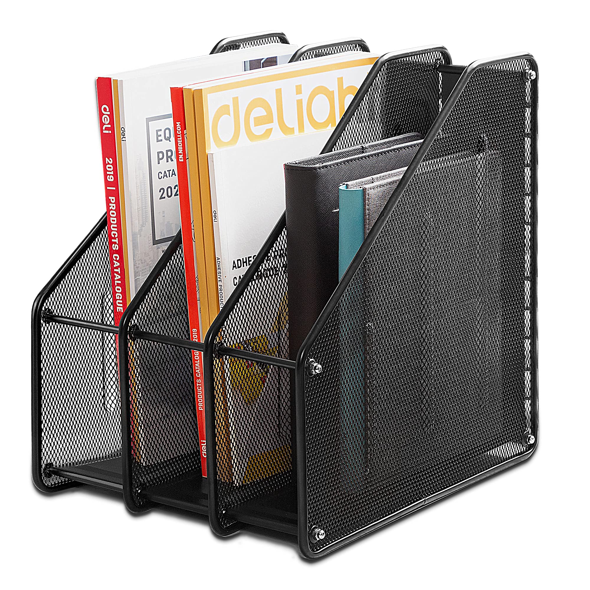 Metal Mesh Magazine File Rack - Image 3