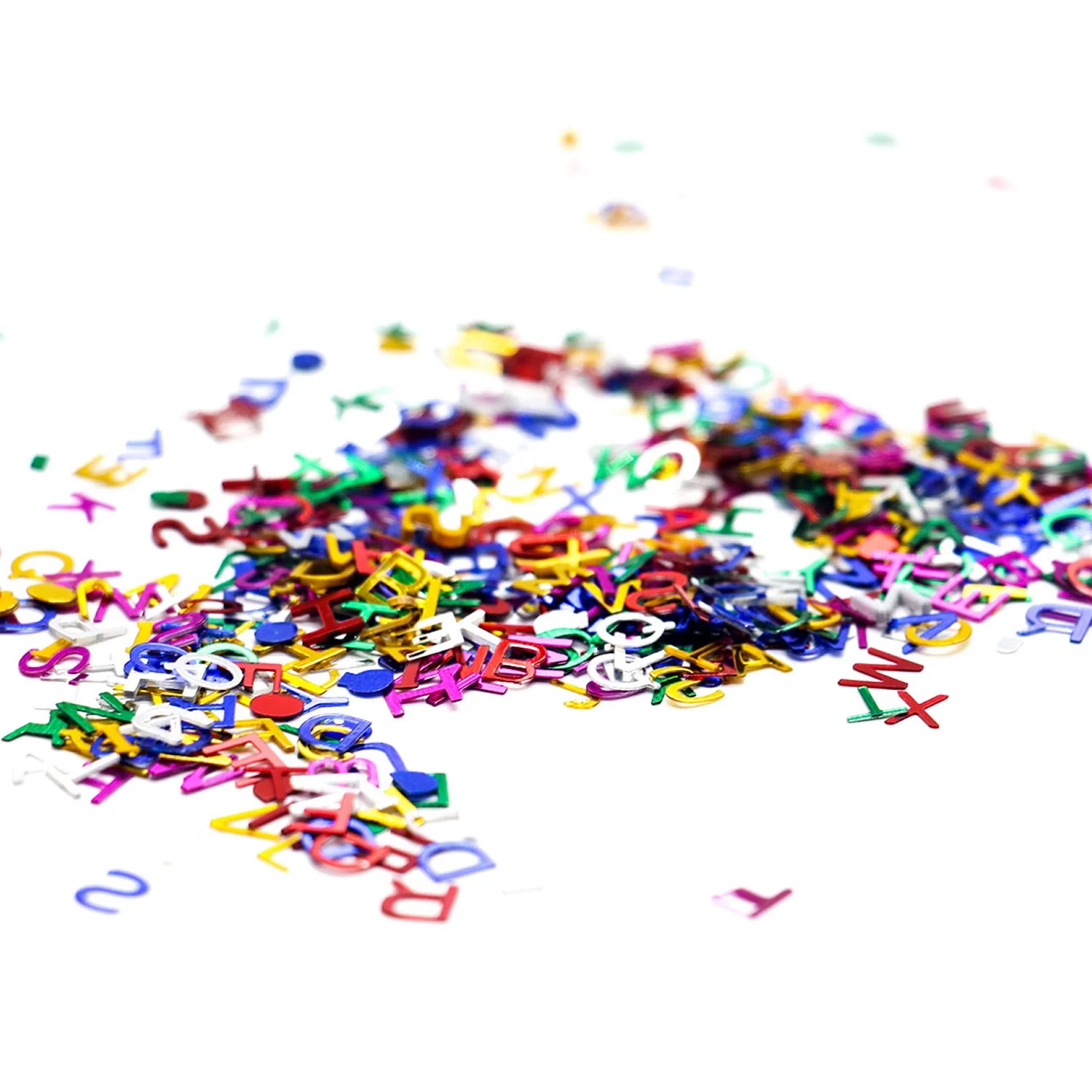 Metallic Foil Alphabet Confetti Sprinkles for Wedding Party Decorations - Image 2