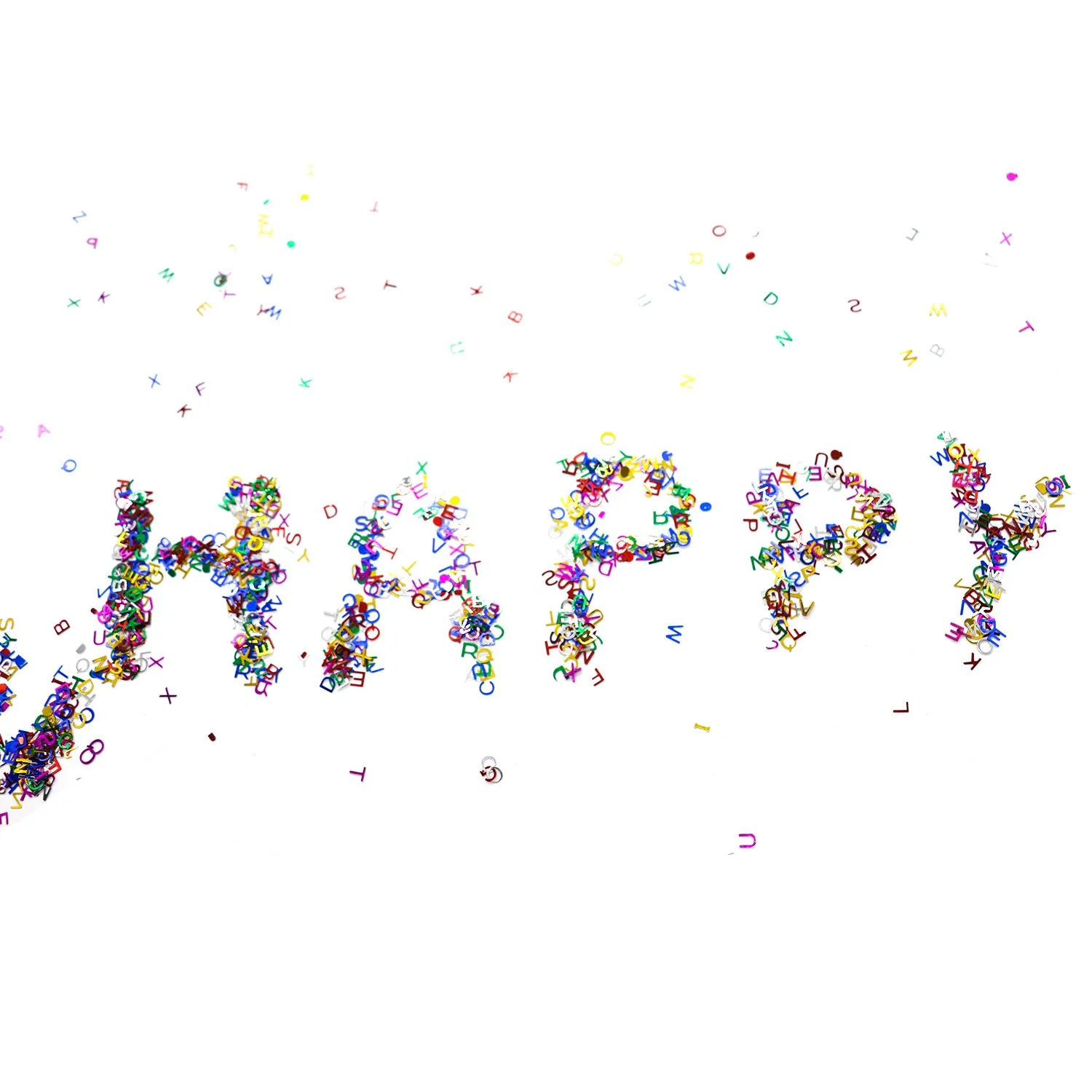 Metallic Foil Alphabet Confetti Sprinkles for Wedding Party Decorations - Image 5