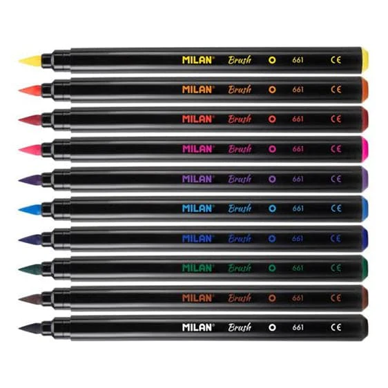 Milan Waterbased Brush Pen Markers - Image 2