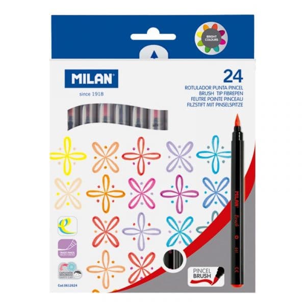 Milan Waterbased Brush Pen Markers - Image 3