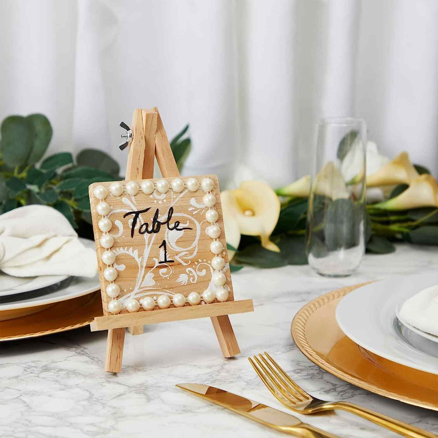 Mini Wooden Easel for Canvas - Image 2