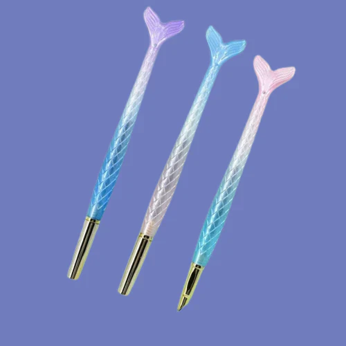 Minimal Matte Mermaid Fountain Ink Pen Set - Image 3