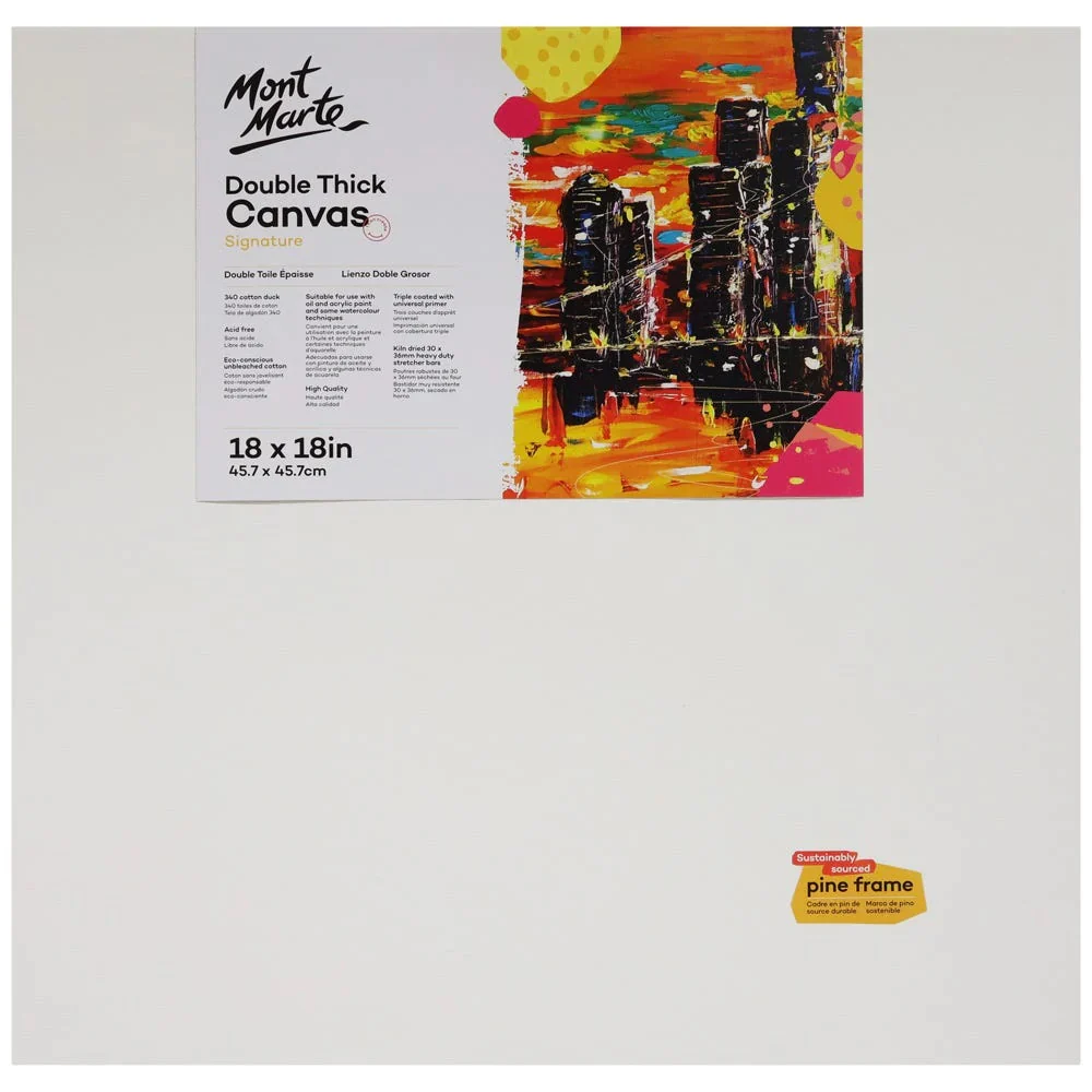 Mont Marte Artist Canvas Pine Frame Double Thick Signature - Image 10