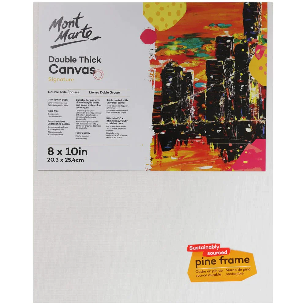 Mont Marte Artist Canvas Pine Frame Double Thick Signature - Image 2