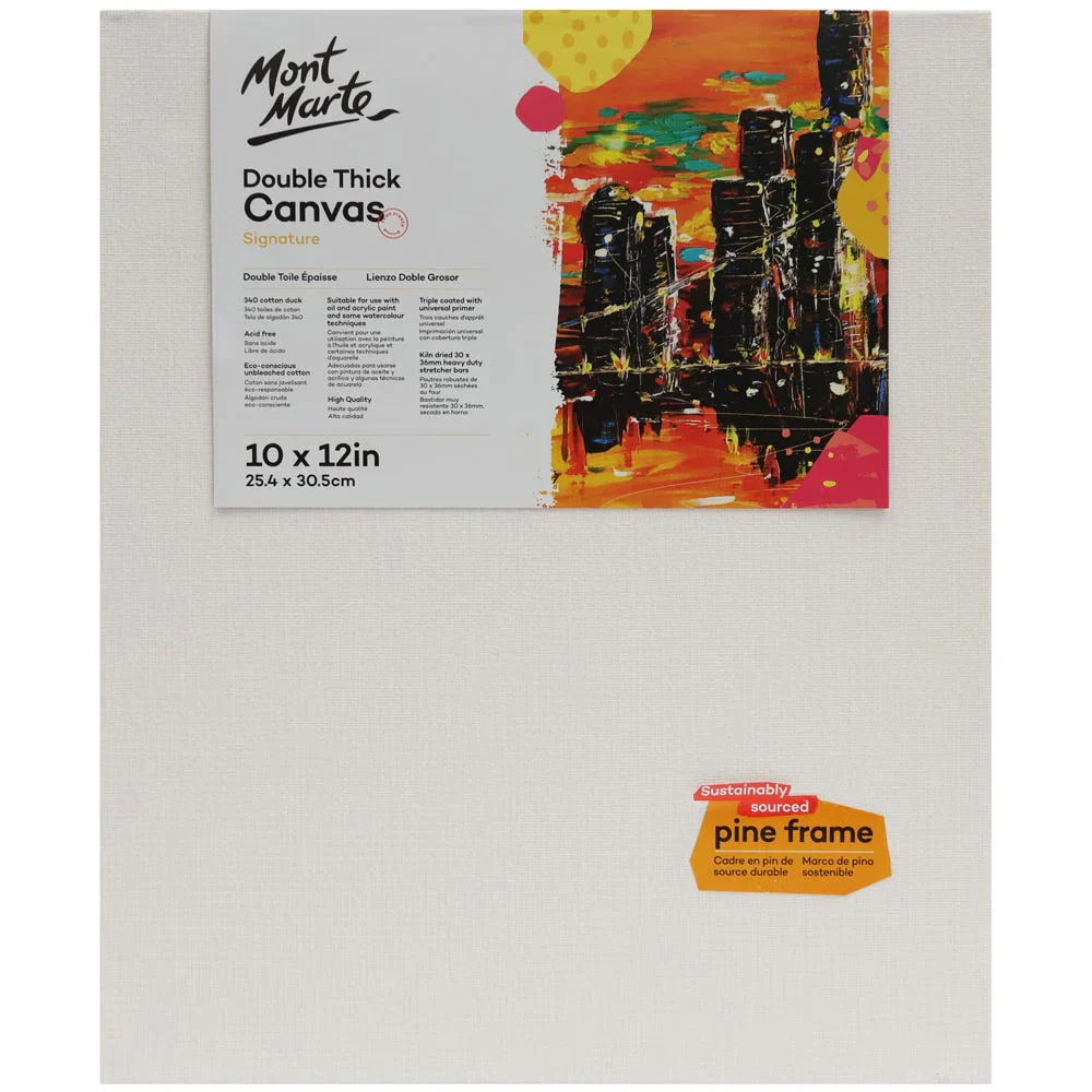 Mont Marte Artist Canvas Pine Frame Double Thick Signature - Image 3