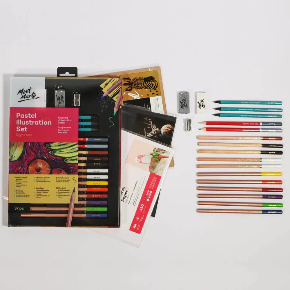 Mont Marte Colour Pastel Illustration Set - 37 pcs. - Image 3
