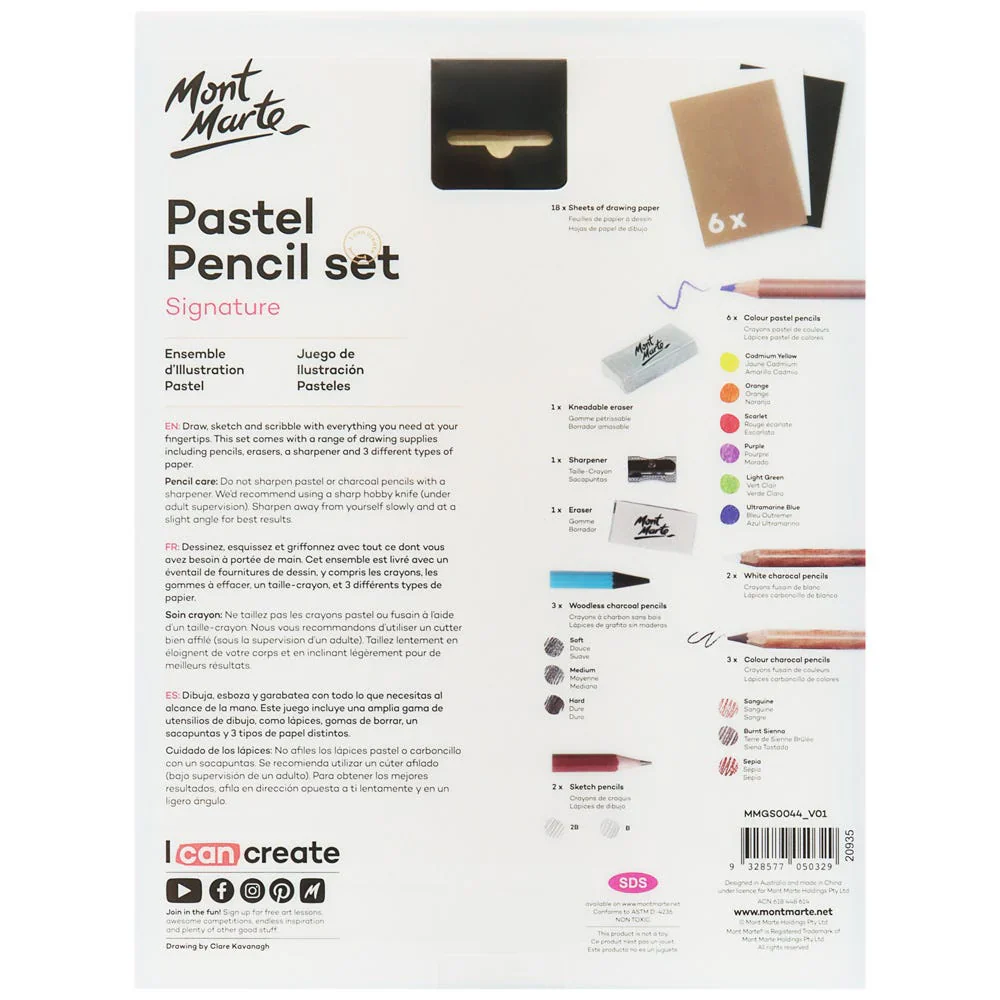 Mont Marte Colour Pastel Illustration Set - 37 pcs. - Image 4