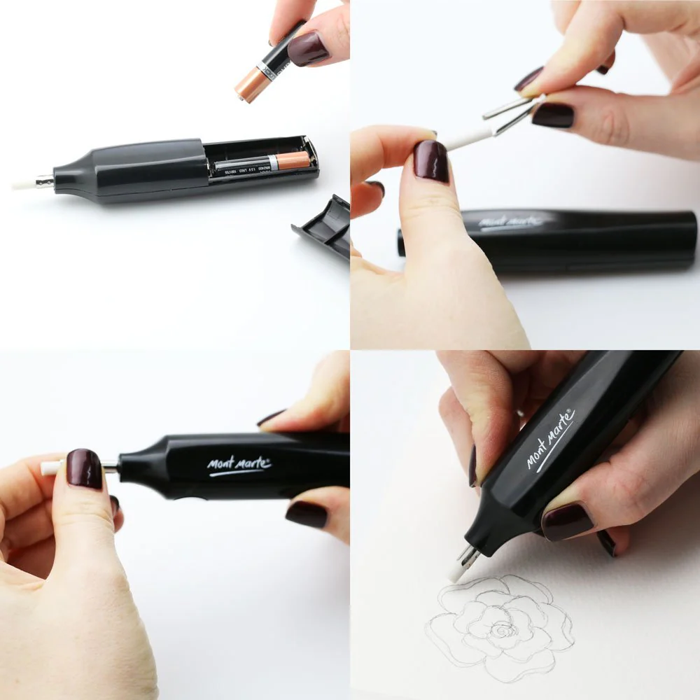 Mont Marte Electric Eraser With 30 Refills - Image 3