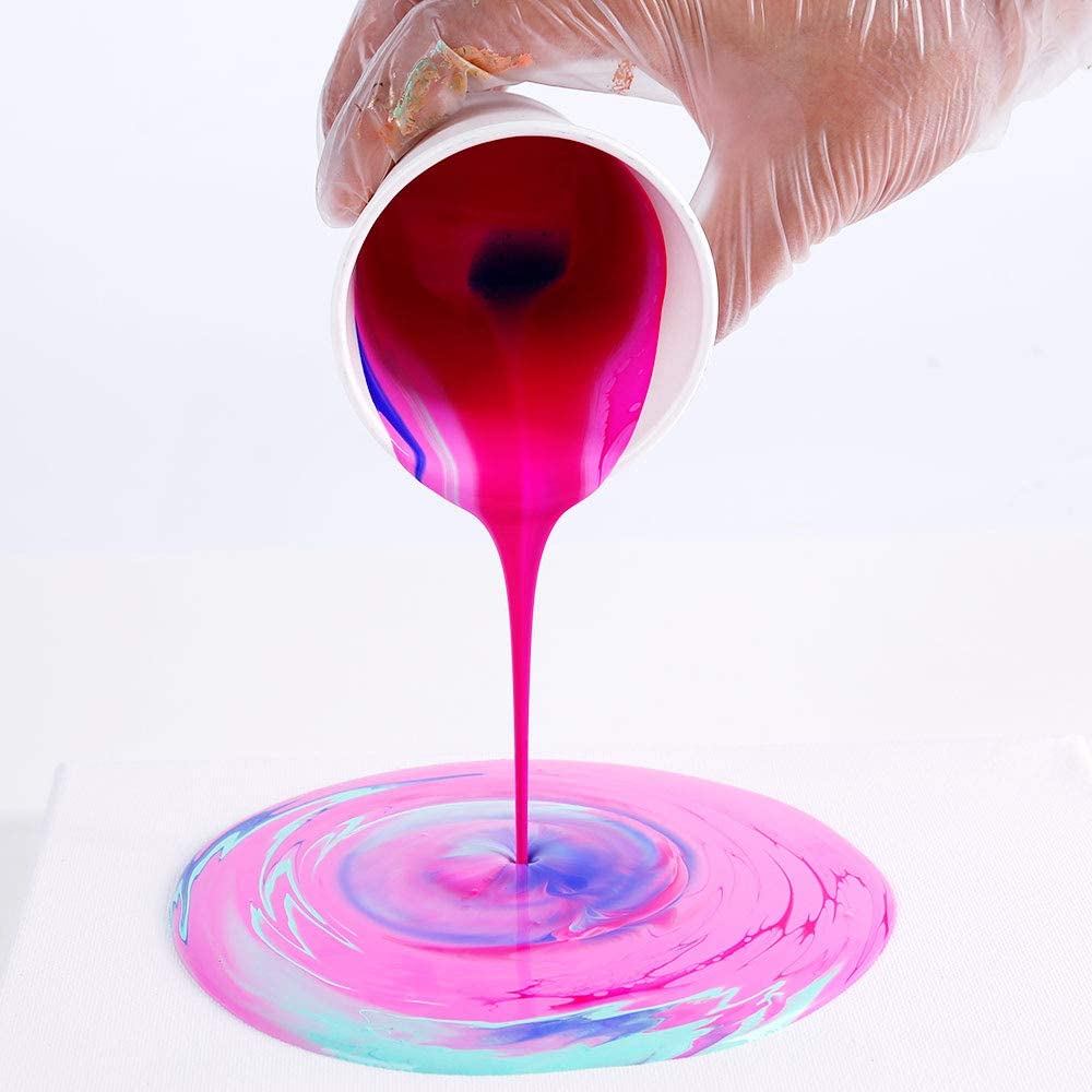 Mont Marte Pouring Acrylic Paint Set Premium 4pc x 60ml Aurora - Image 4