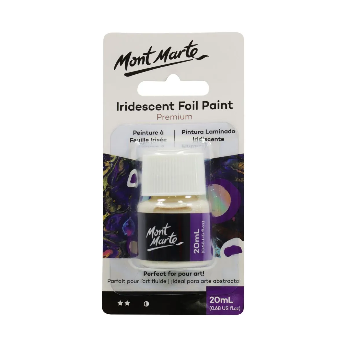 Mont Marte Premium Iridescent Foil Paint 20ml - Image 4