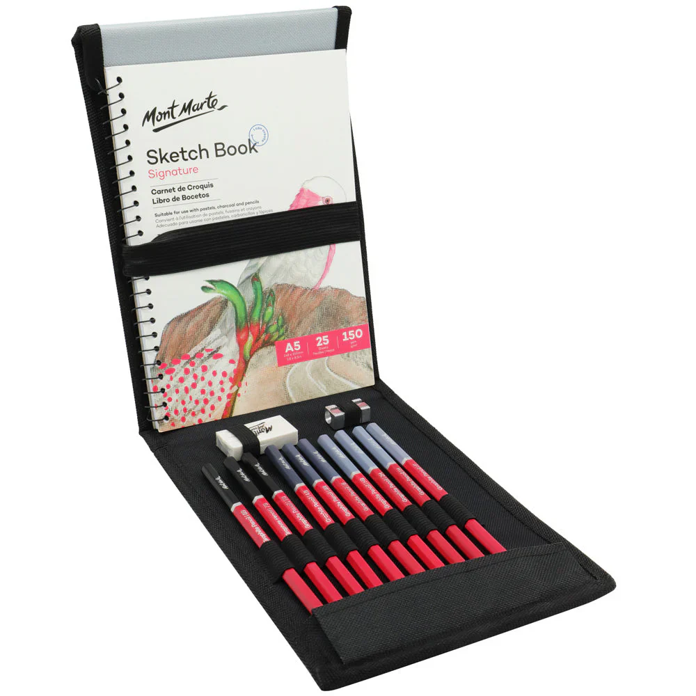 Mont Marte Sketching Wallet Set Signature 14pc - Image 2