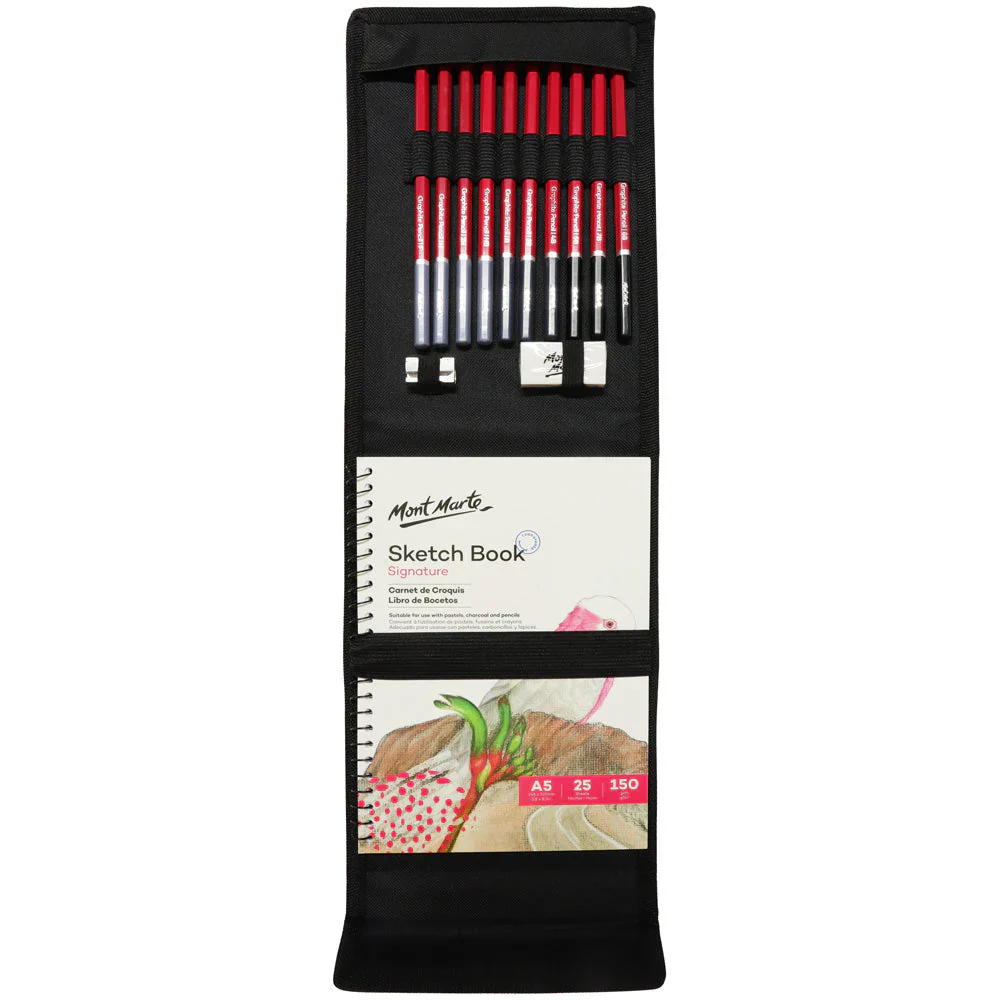 Mont Marte Sketching Wallet Set Signature 14pc - Image 4