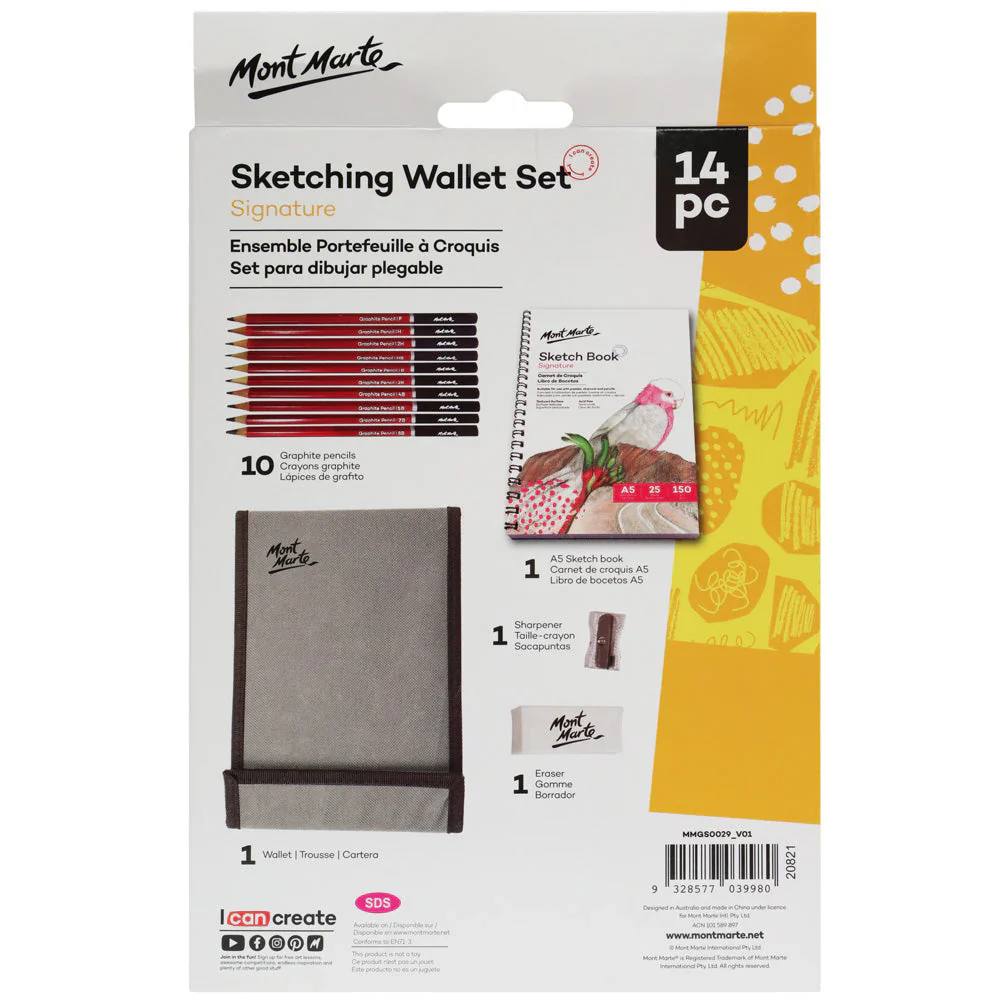 Mont Marte Sketching Wallet Set Signature 14pc - Image 5