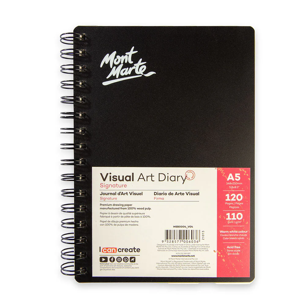 Mont Marte Spiral Visual Art Diary Sketchbook 120 Pages - Image 7