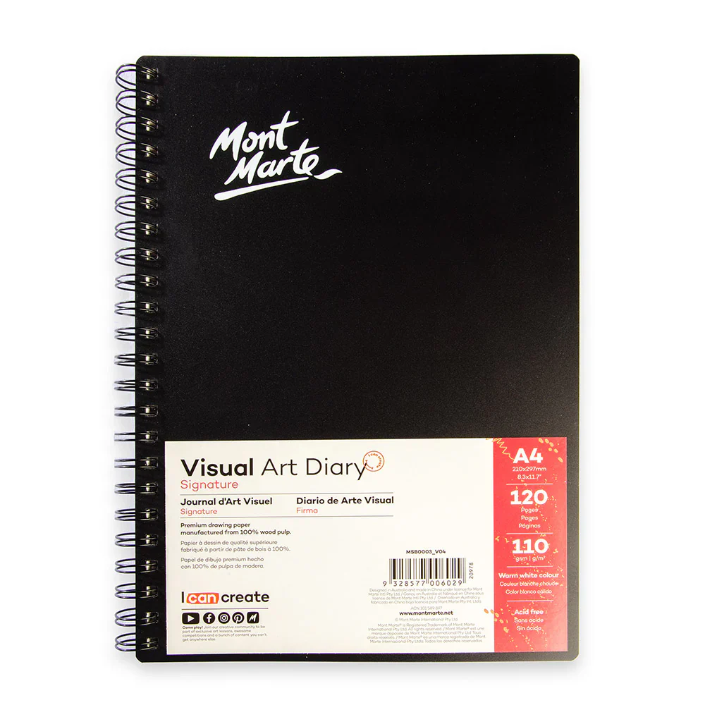 Mont Marte Spiral Visual Art Diary Sketchbook 120 Pages - Image 8
