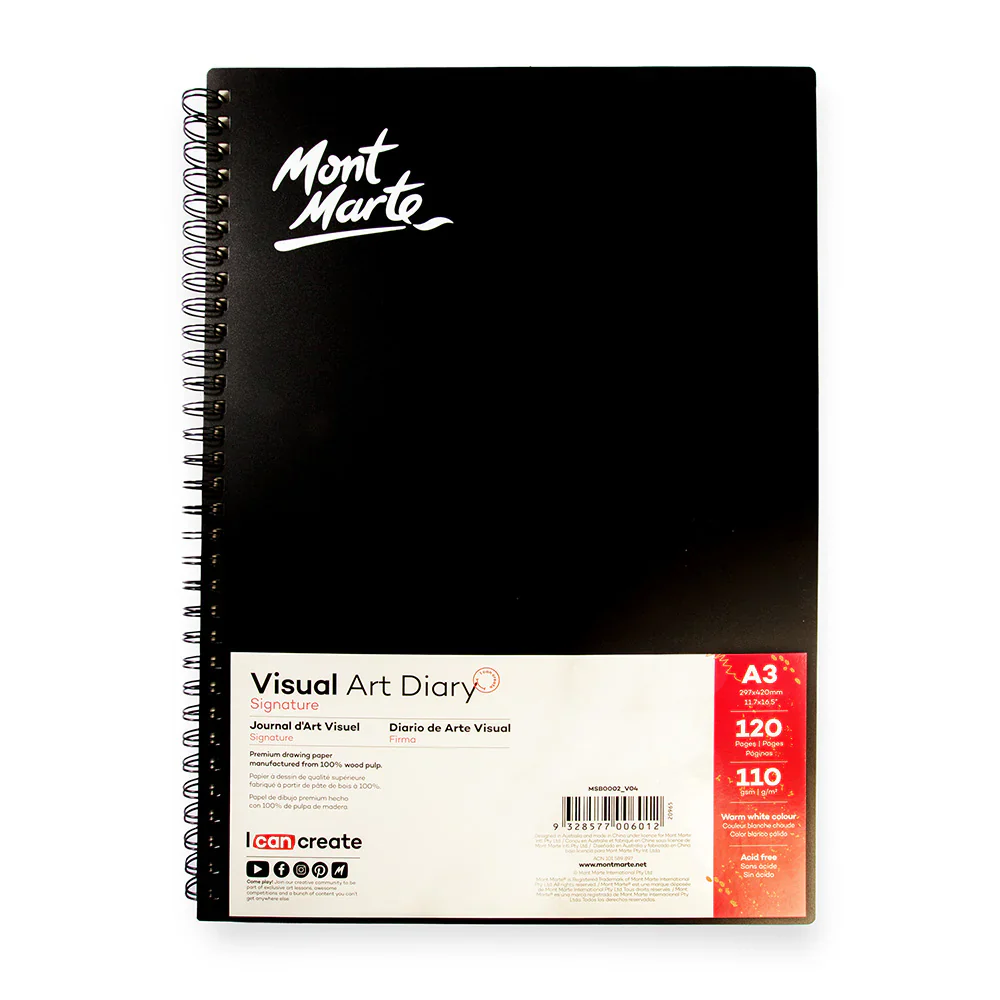 Mont Marte Spiral Visual Art Diary Sketchbook 120 Pages - Image 9