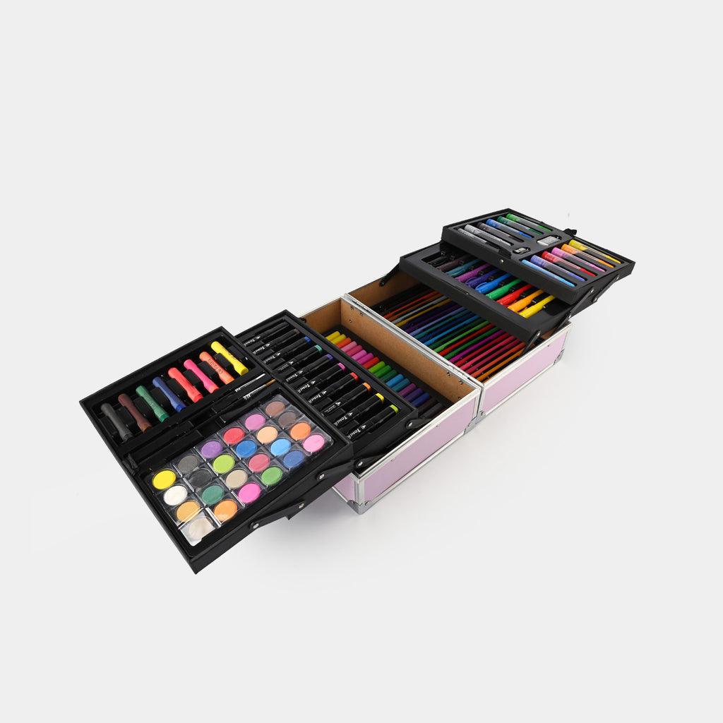 Moon Rocket 113pcs Art Kit – Space Theme Coloring & Drawing Set (Blue & Pink) - Image 4