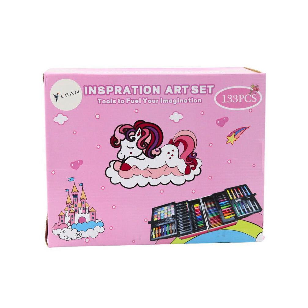 Moon Rocket 113pcs Art Kit – Space Theme Coloring & Drawing Set (Blue & Pink) - Image 8
