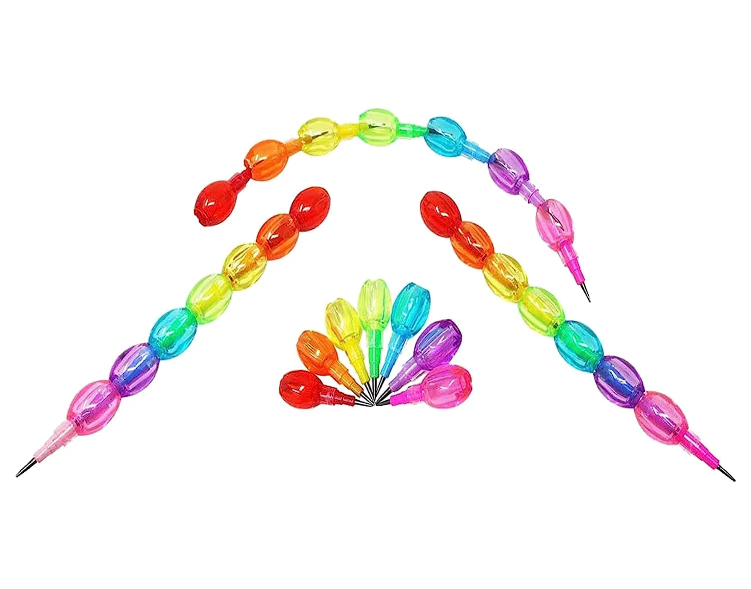 Multicolor Plastic Pencil 4pcs - Image 3